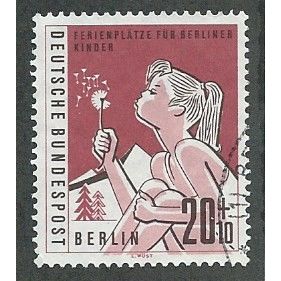 BERLIN -1960 20pf+10 'CHILDRENS HOLIDAY FUND' FINE USED (EBID49-557)