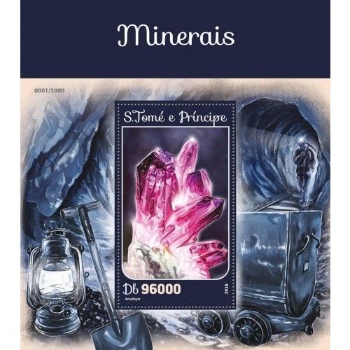 SAO TOME PRINCIPE 2016 SHEET MNH MINERALS MINERAUX MINERAIS MINERALIEN 2A