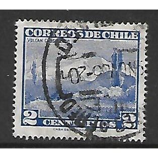 CHILE 1961 VIEWS 2c BLUE CHOSHUENCO VOLCANO SG492 FINE USED