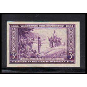 755 3c Wisconsin Very Fine MNH Z1801