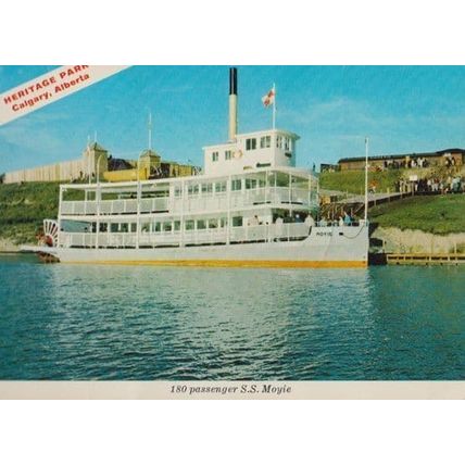 SS Moyie Ship Alberta Calgary Heritage Park Postcard