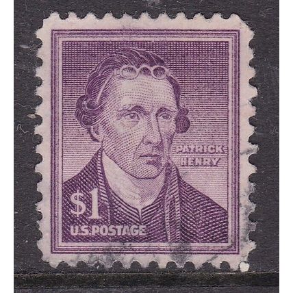 United States 1955 Patrick Henry $1 Fine Used SG 1052 VGC