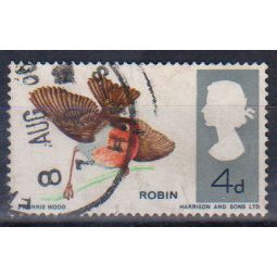 GB 1966 British Birds 4d Robin SG698 used