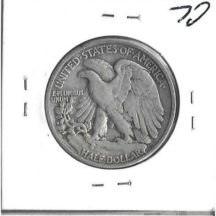 1929-D US Walking Liberty Half Dollar XF Grey Sheet $85.00