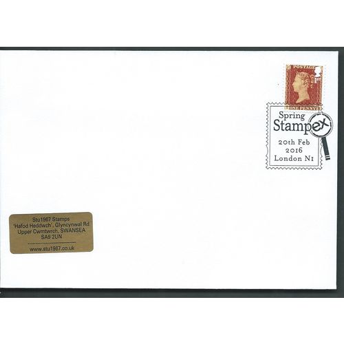 2016 1ST (S/A) PENNY RED 'SPRING STAMPEX'(20 FEB 2016) PMK (EBIDPACK3862)