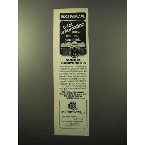 1969 Konica Autoreflex-A Camera Ad - Total Automation