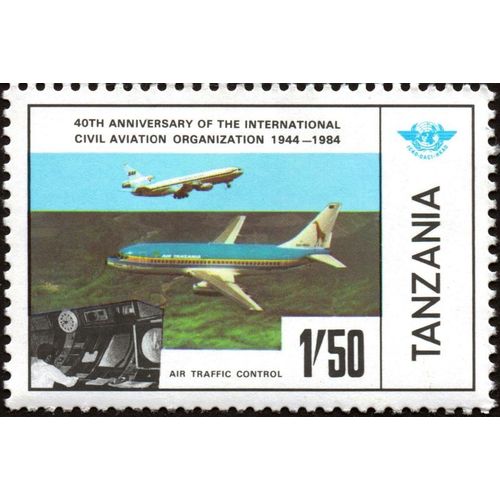 TANZANIA, AIR, ICAO 40th Anniversary 1944-1984, 1984, 1/50