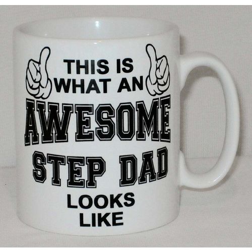 This Is What An Awesome Step Dad Looks Like Mug Can Personalise Fathers Day Gift