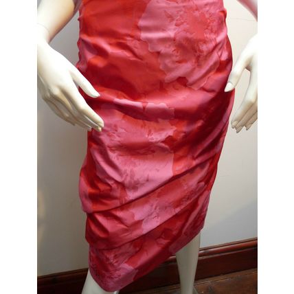LINEA RAFFAELLI RED DRESS & BOLERO WEDDING / RACES / PARTY UK 10 £630 BNWT