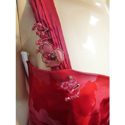 LINEA RAFFAELLI RED DRESS & BOLERO WEDDING / RACES / PARTY UK 10 £630 BNWT