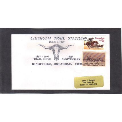 Event 130th Chisholm Trail Station Kingfisher, OK. (Label/A) CV42907