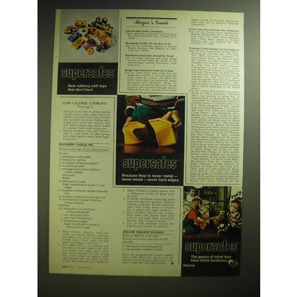 1974 Child Guidance Supersafes Toys Ad - Supersafes new rubbery-soft toys