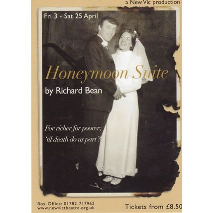 Honeymoon Suite Richard Bean New Vic Theatre Gala Poster Postcard Style Card
