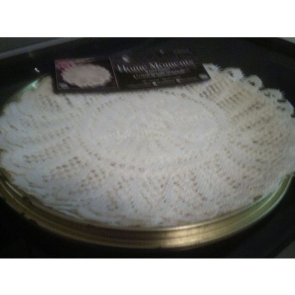 Doily pack of 4 round lace white new