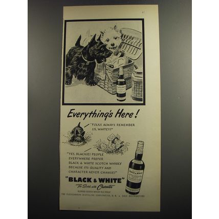 1952 Black & White Scotch Ad - Everything's here!