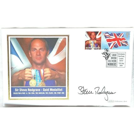 GOLD MEDAL WINNERS SIR STEVE REDGRAVE & RICHARD MEADE HAND SIGNED AUTOGRAPHS ON