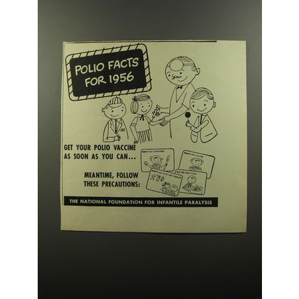 1956 The National Foundation for Infantile Paralysis Advertisement