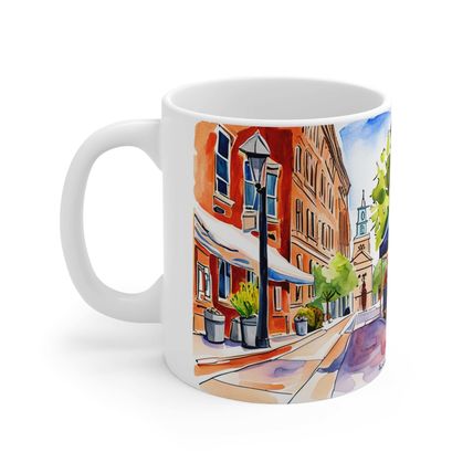 At the Cafe Philadelphia Liberty Bell #46 Mug Ceramic Coffee Mug 11oz