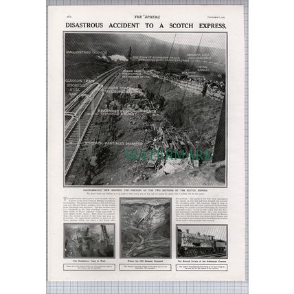 Ais Gill Aisgill Rail Accident Train Crash - 1913 News Page