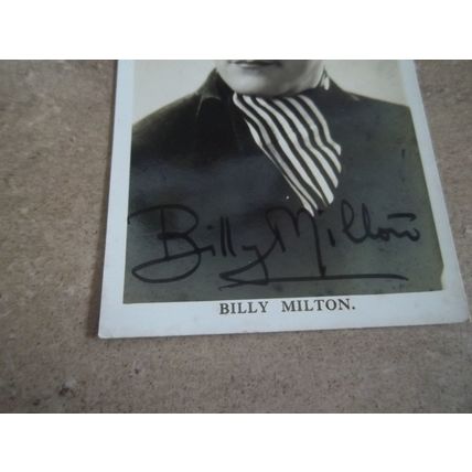 Billy Milton Original Hand Signed Photo Post Card