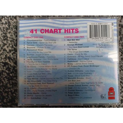 1997 " NOW THATS WHAT I CALL MUSIC 38 " C/D 41 TRACKS GOOD. UK FREEPOST