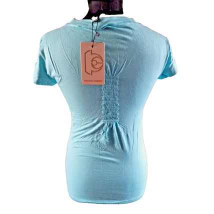 PSYCHO COWBOY Blue Fitted S/S Stretch T-Shirt M UK 8/10 BNWT