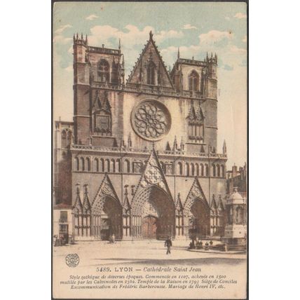 Cathédrale Saint Jean, Lyon, 1928 - Farges CPA