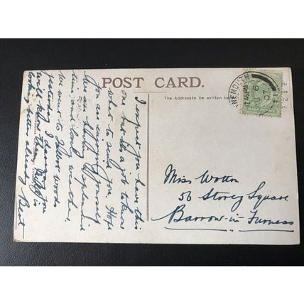 Vintage Beale Fancy fair Postcard The Invalids Walk Bournemouth 1907 stamp USED