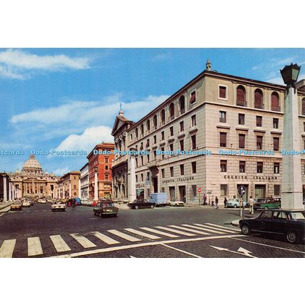 D023262 Rome. Reconciliation Street. Kodak Ektachrome. Credito Italiano