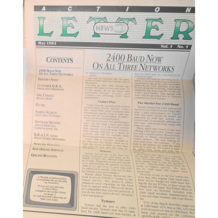 NewsNet Action Letter, 11 issues lot, 1985-1986. Electronic news service.