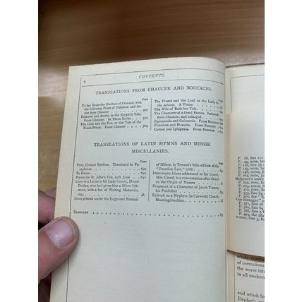 1870 "THE POETICAL WORKS OF JOHN DRYDEN" POETRY POEMS HARDBACK BOOK (P5)