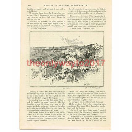 Sedan, Town in Franco-Prussian War , Book Illustration, c1905