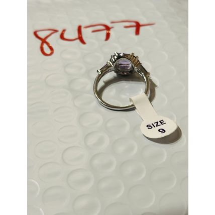 NWT Ring Bomb Party Sz9 RBP Brilliant Purple Rhodium P Band Costume Jewelry