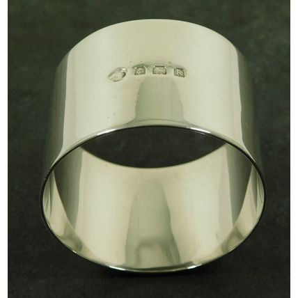 Antique Edwardian Solid Silver Napkin Serviette Ring 1909 By William Hutton