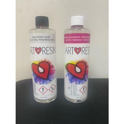 Artresin Epoxy Resin – High-Gloss Clear Coat for Artwork - 32 Oz (16 Oz Resin +