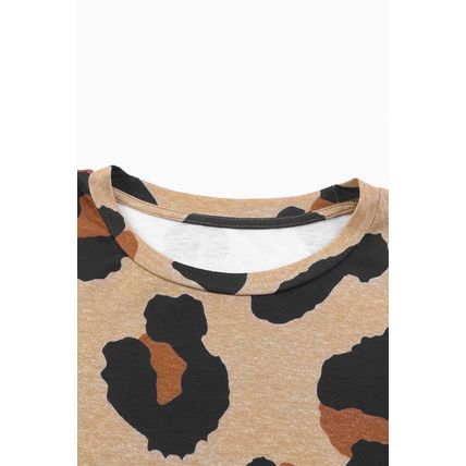 Boyfriend Leopard Print Loose T Shirt