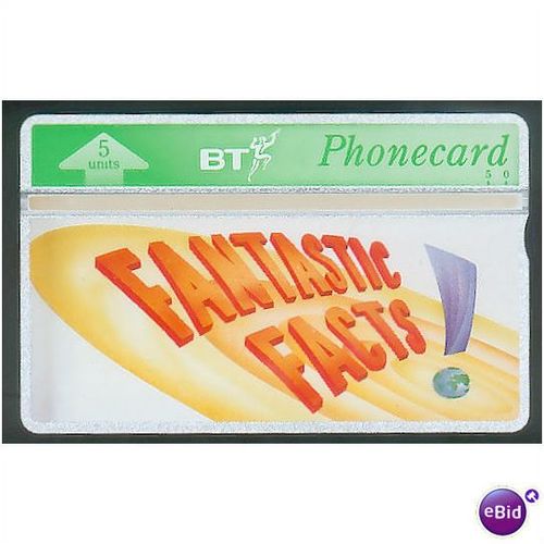 BT Internal 38, Scarce, Fantastic Facts, Mint phonecard. catalogued £225.00