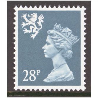 GB 1993 Scotland 28p Deep Bluish Grey Perf 14 Unmounted Mint SG S75a Sc SMH55