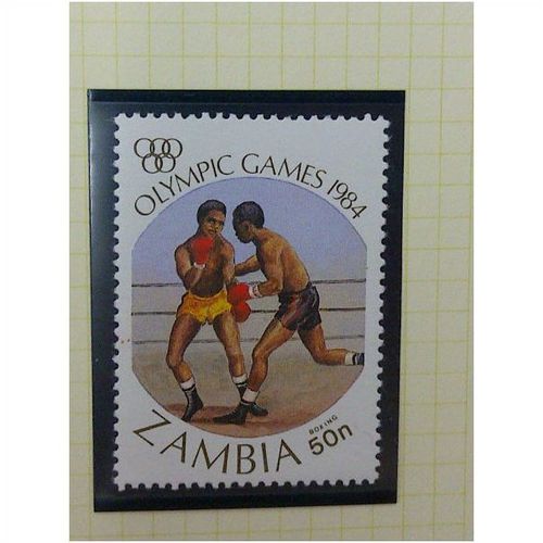 Zambia QEII 1984 Olympic Games 50n Boxing Unmounted Mint NHM SG 411 Sc 307