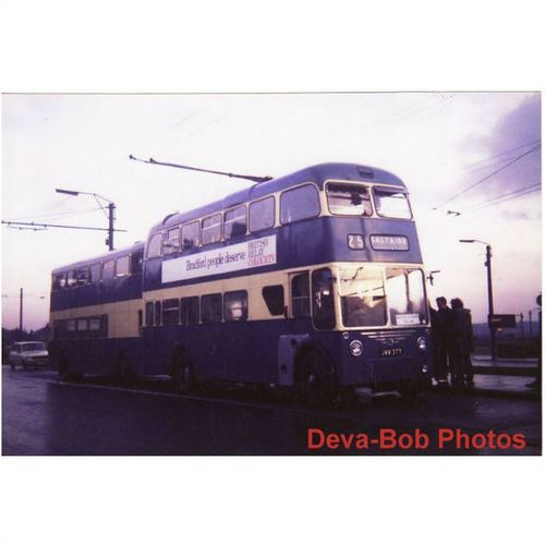 Trolleybus Photo Bradford Corporation Transport 847 Sunbeam F4 JWW377 1