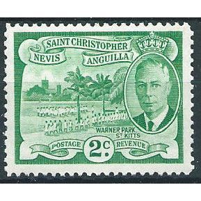 St Kitts-Nevis 1952 SG95 2c Green Mounted Mint .. ..