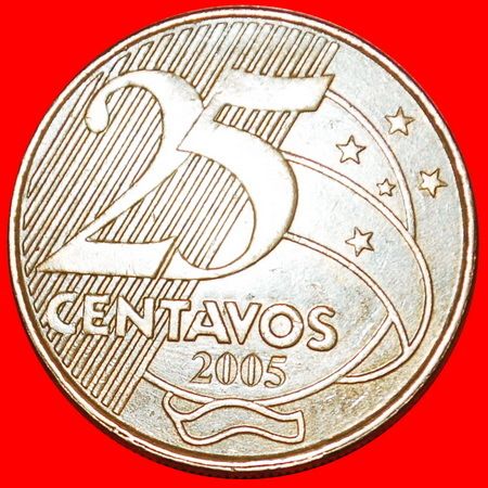 Ⰶ SOUTHERN CROSS: BRAZIL ★ 25 CENTAVOS 2005! LOW START ★ NO RESERVE!