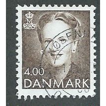 DEN 1990 4.00KR 'QUEEN MARGRETHE II' FINE USED (EBID43-023)