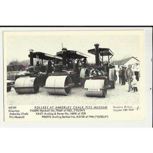Sussex AMBERLEY MUSEUM Road Rollers Postcard by Pamlin (M2169)
