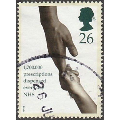 1998 50th Anniv of National Health Service. 26p Val. Adult & Child Hands F/Used