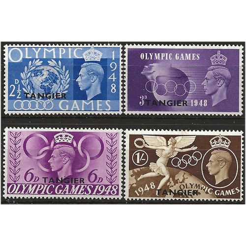 Tangier 1948 Olympic Games Set SG257-260 Mounted Mint . ..