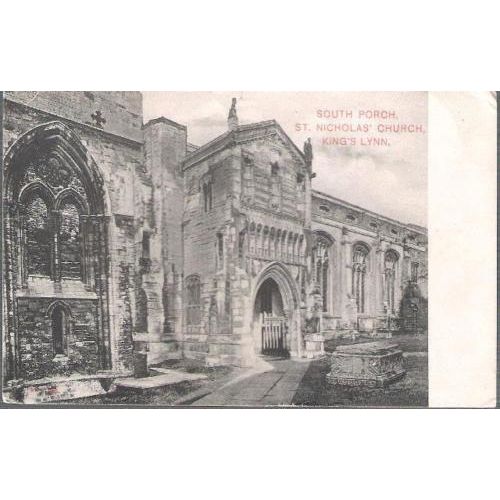 Kings Lynn, Norfolk - St. Nicholas Church South Porch - local pmk 1906