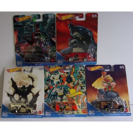 HOT WHEELS BATMAN ' POP CULTURE ' 5 SET (2022)