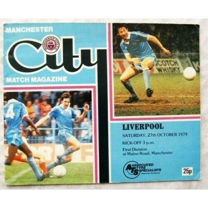 1979 programme Manchester City v. Liverpool