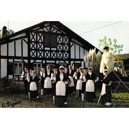 French Folk Band Crabots De Semisens 1970s Postcard Fashion France Costume Photo